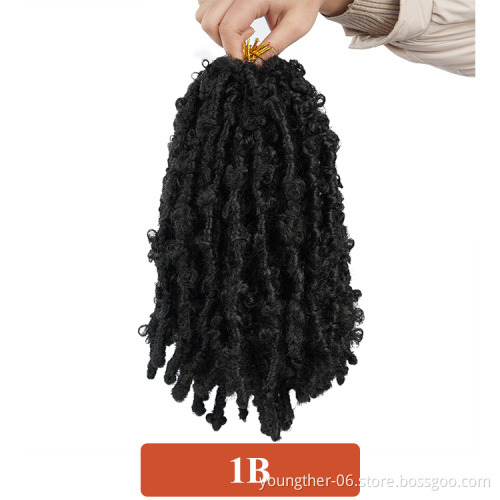 12inch Butterfly Locs Crochet Hair Butterfly Faux Locs Crochet Braids Hair Soft Locs Synthetic Braids